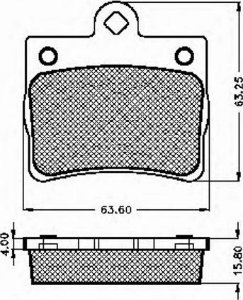 Spidan 32633 - Brake Pad Set, disc brake autospares.lv