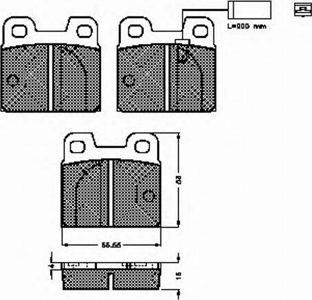 Spidan 32624 - Brake Pad Set, disc brake autospares.lv