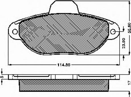 Spidan 32676 - Brake Pad Set, disc brake autospares.lv