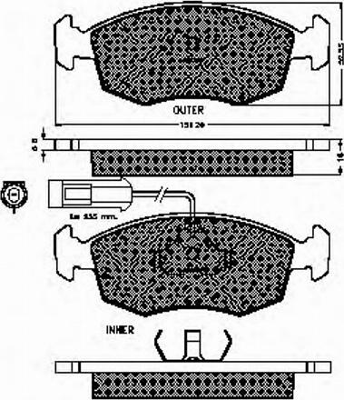 Spidan 32678 - Brake Pad Set, disc brake autospares.lv