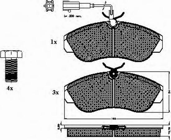 Spidan 32673 - Brake Pad Set, disc brake autospares.lv