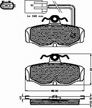 Spidan 32043 - Brake Pad Set, disc brake autospares.lv