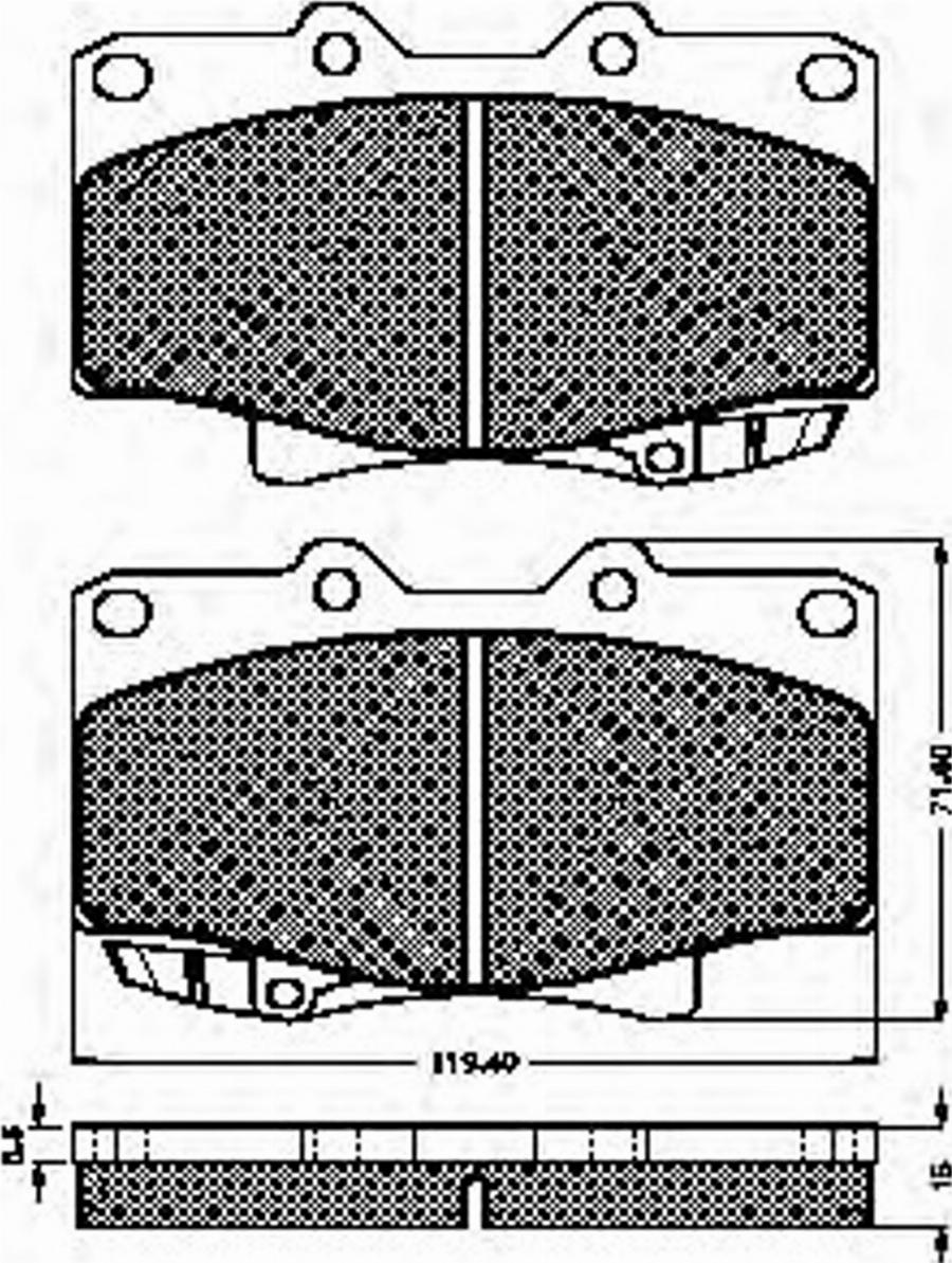 Spidan 32065 - Brake Pad Set, disc brake autospares.lv