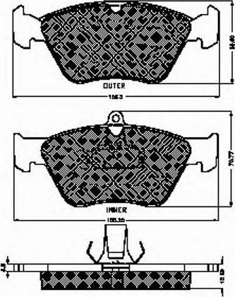 Spidan 32066 - Brake Pad Set, disc brake autospares.lv