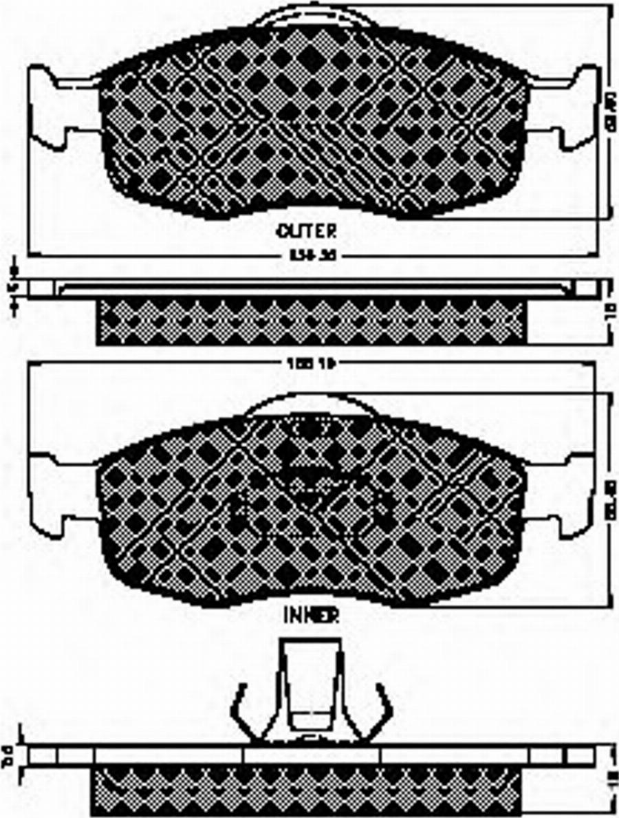 Spidan 32062 - Brake Pad Set, disc brake autospares.lv