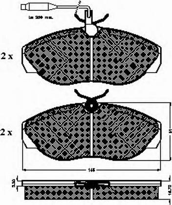 Spidan 32027 - Brake Pad Set, disc brake autospares.lv