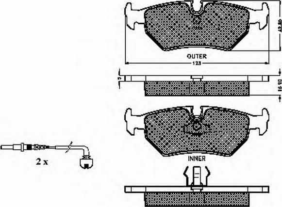 Spidan 32148 - Brake Pad Set, disc brake autospares.lv