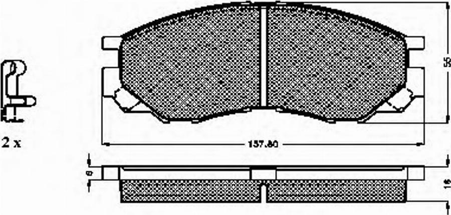 Spidan 32165 - Brake Pad Set, disc brake autospares.lv