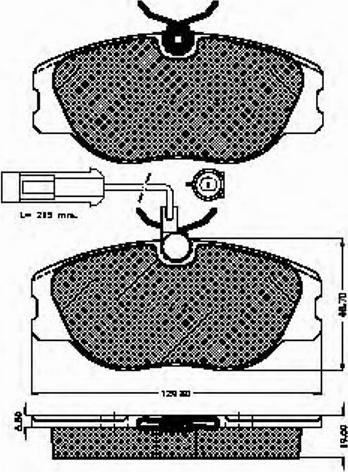 Spidan 32162 - Brake Pad Set, disc brake autospares.lv