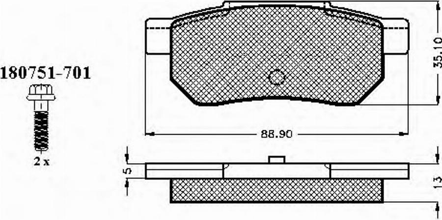 Spidan 32131 - Brake Pad Set, disc brake autospares.lv