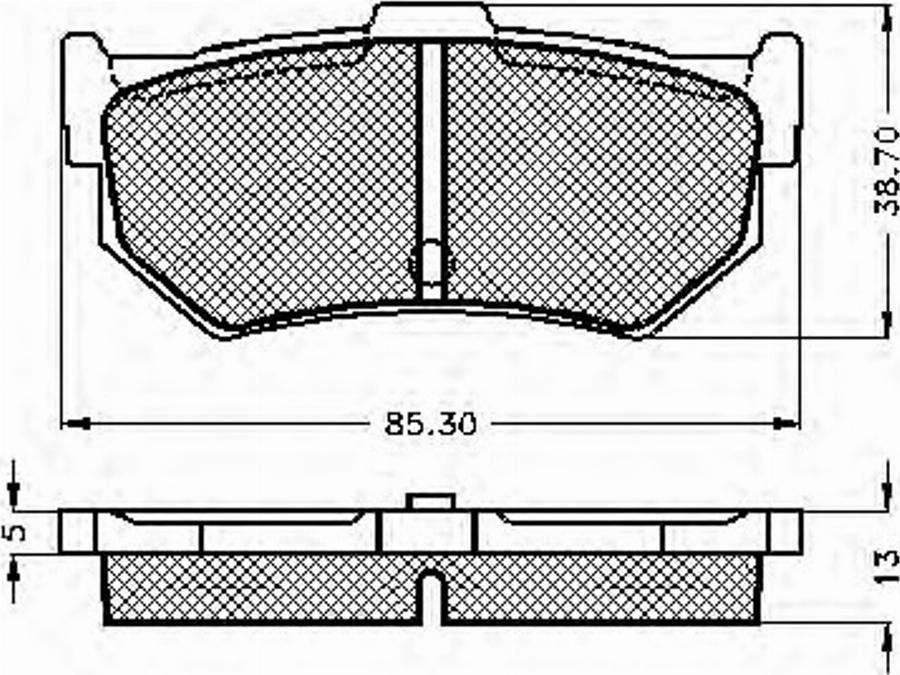 Spidan 32128 - Brake Pad Set, disc brake autospares.lv