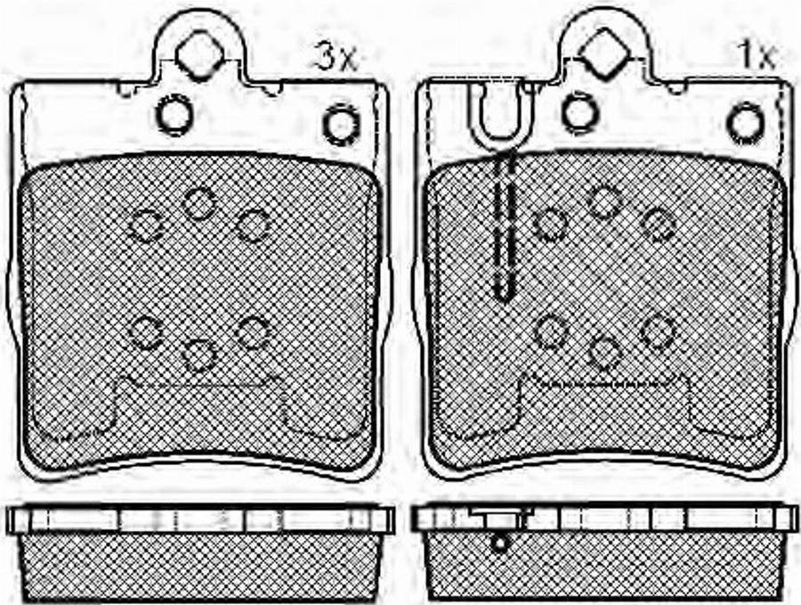 Spidan 32895 - Brake Pad Set, disc brake autospares.lv