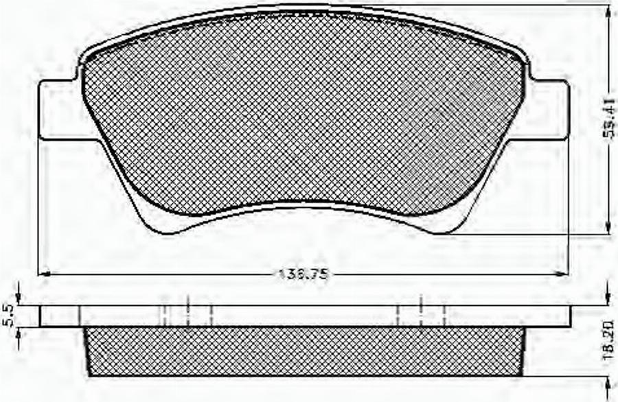 Spidan 32841 - Brake Pad Set, disc brake autospares.lv