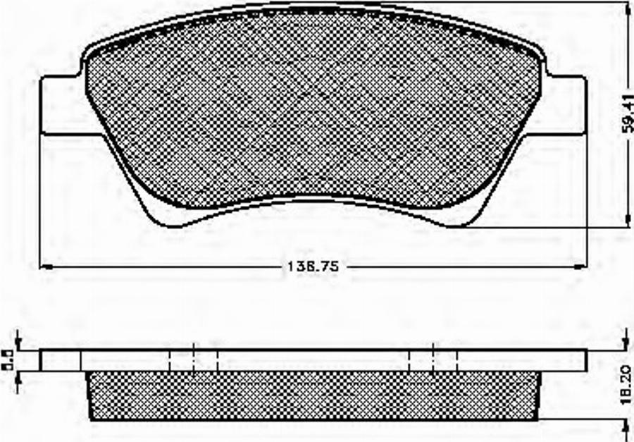 Spidan 32855 - Brake Pad Set, disc brake autospares.lv