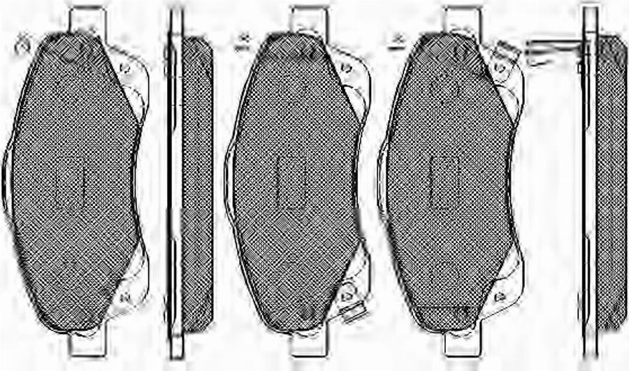 Spidan 32857 - Brake Pad Set, disc brake autospares.lv