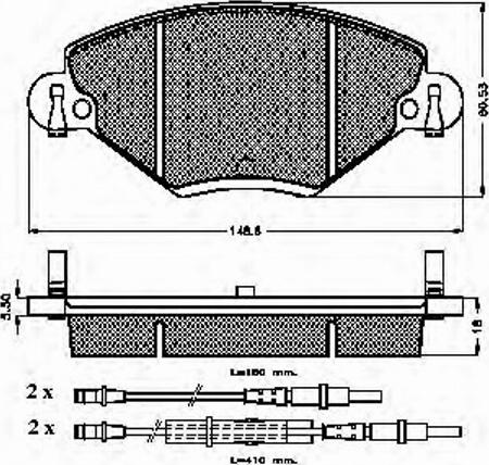 Spidan 32835 - Brake Pad Set, disc brake autospares.lv