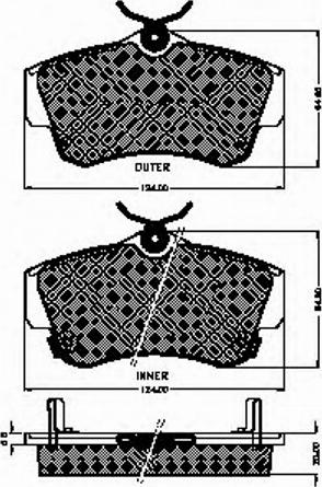 Spidan 32820 - Brake Pad Set, disc brake autospares.lv