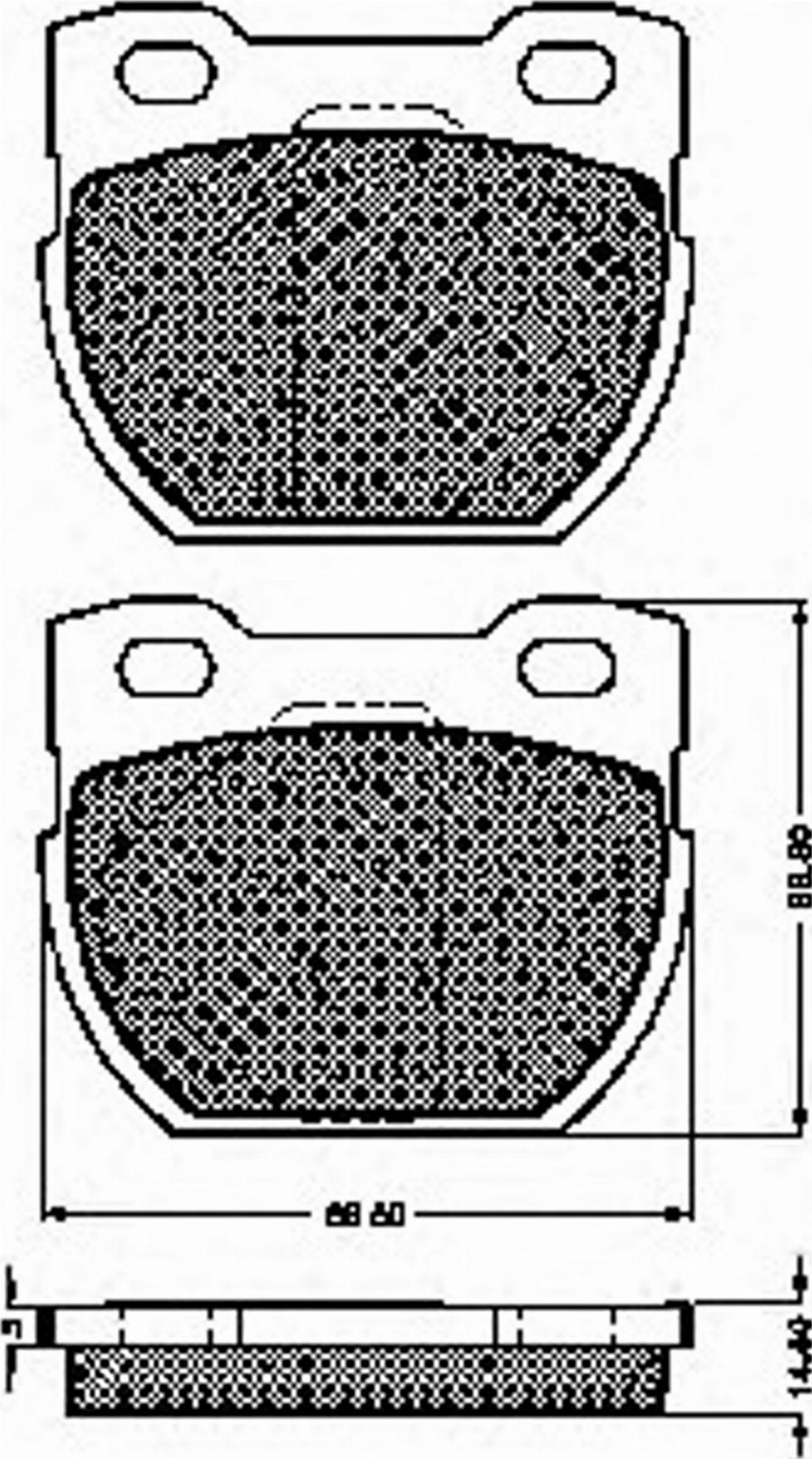 Spidan 32874 - Brake Pad Set, disc brake autospares.lv