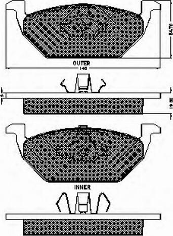 Spidan 32392 - Brake Pad Set, disc brake autospares.lv