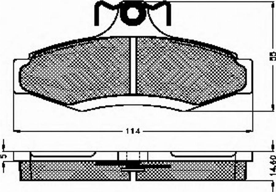 Spidan 32322 - Brake Pad Set, disc brake autospares.lv