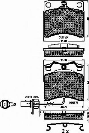 Spidan 32241 - Brake Pad Set, disc brake autospares.lv