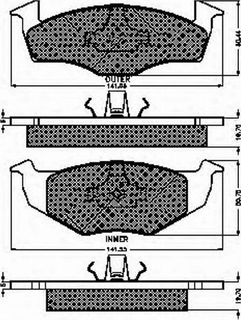 Spidan 32248 - Brake Pad Set, disc brake autospares.lv