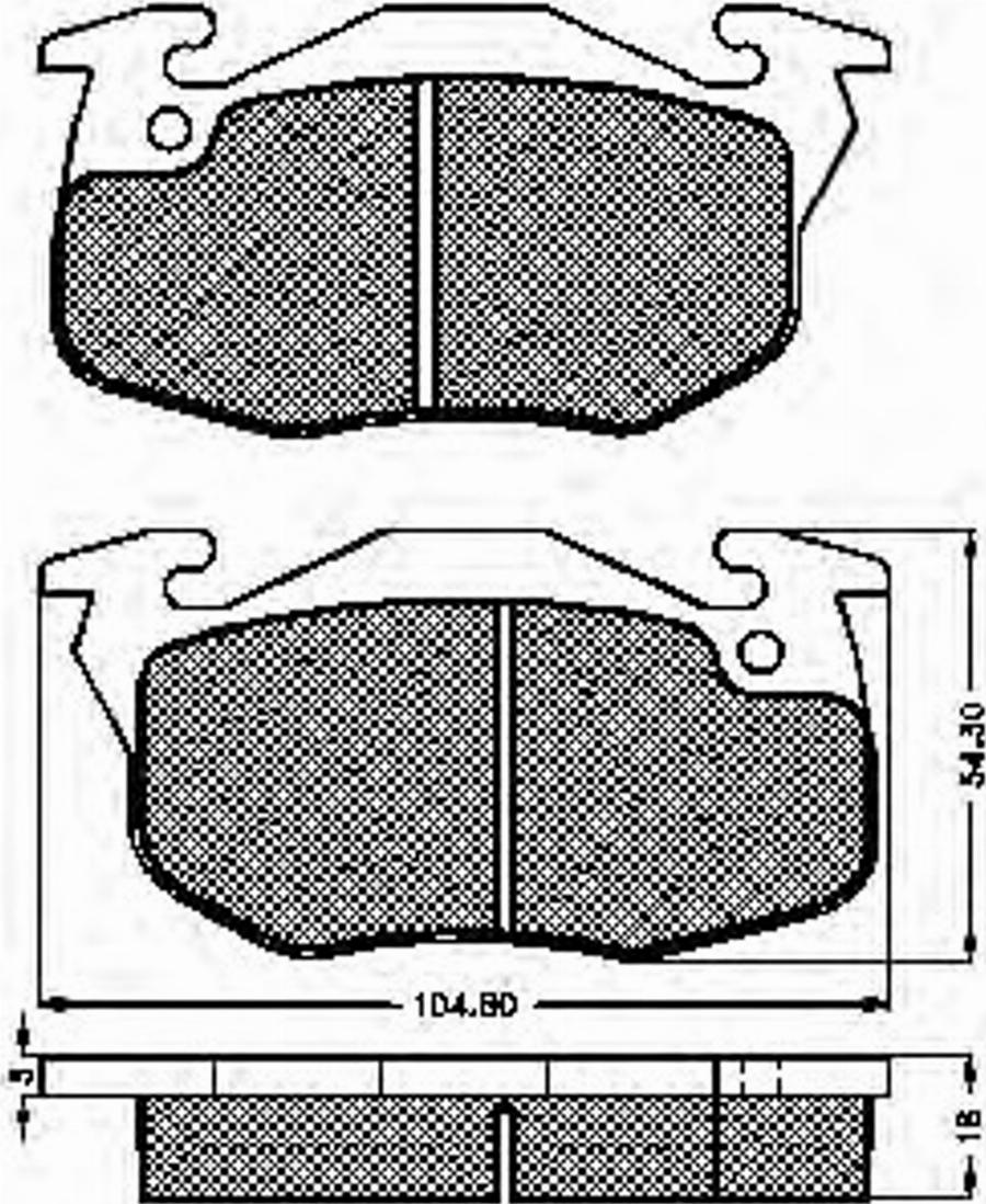 Spidan 32254 - Brake Pad Set, disc brake autospares.lv