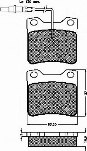 Spidan 32251 - Brake Pad Set, disc brake autospares.lv