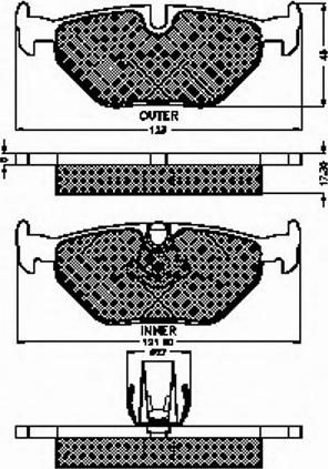 Spidan 32258 - Brake Pad Set, disc brake autospares.lv