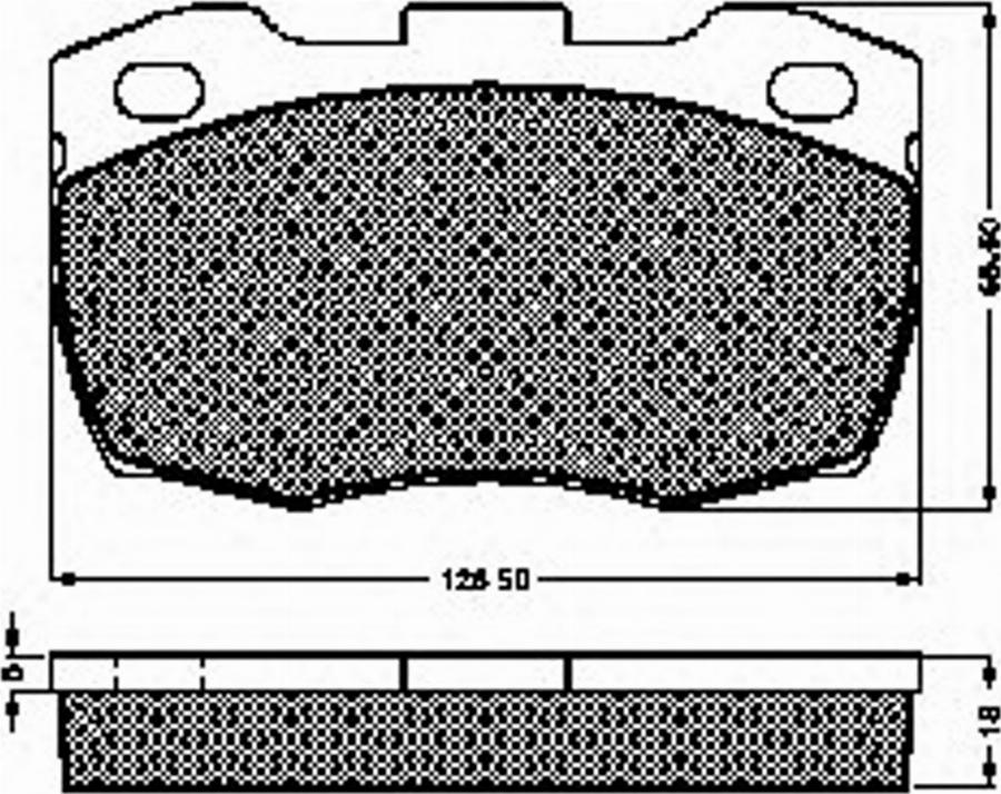 Spidan 32261 - Brake Pad Set, disc brake autospares.lv