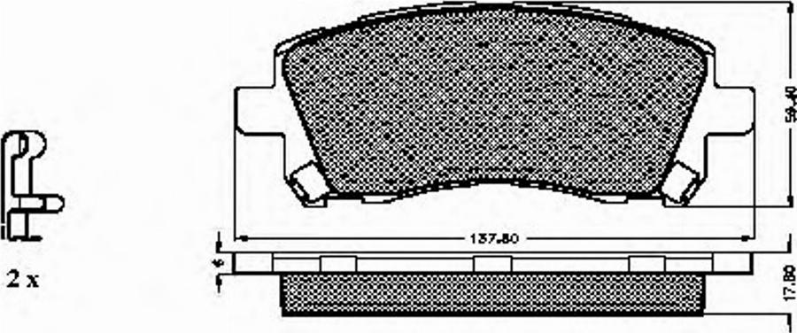 Spidan 32280 - Brake Pad Set, disc brake autospares.lv