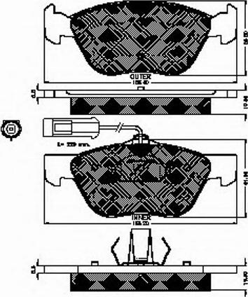 Spidan 32231 - Brake Pad Set, disc brake autospares.lv