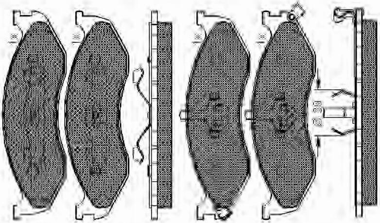 Spidan 32795 - Brake Pad Set, disc brake autospares.lv