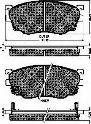 Spidan 32754 - Brake Pad Set, disc brake autospares.lv