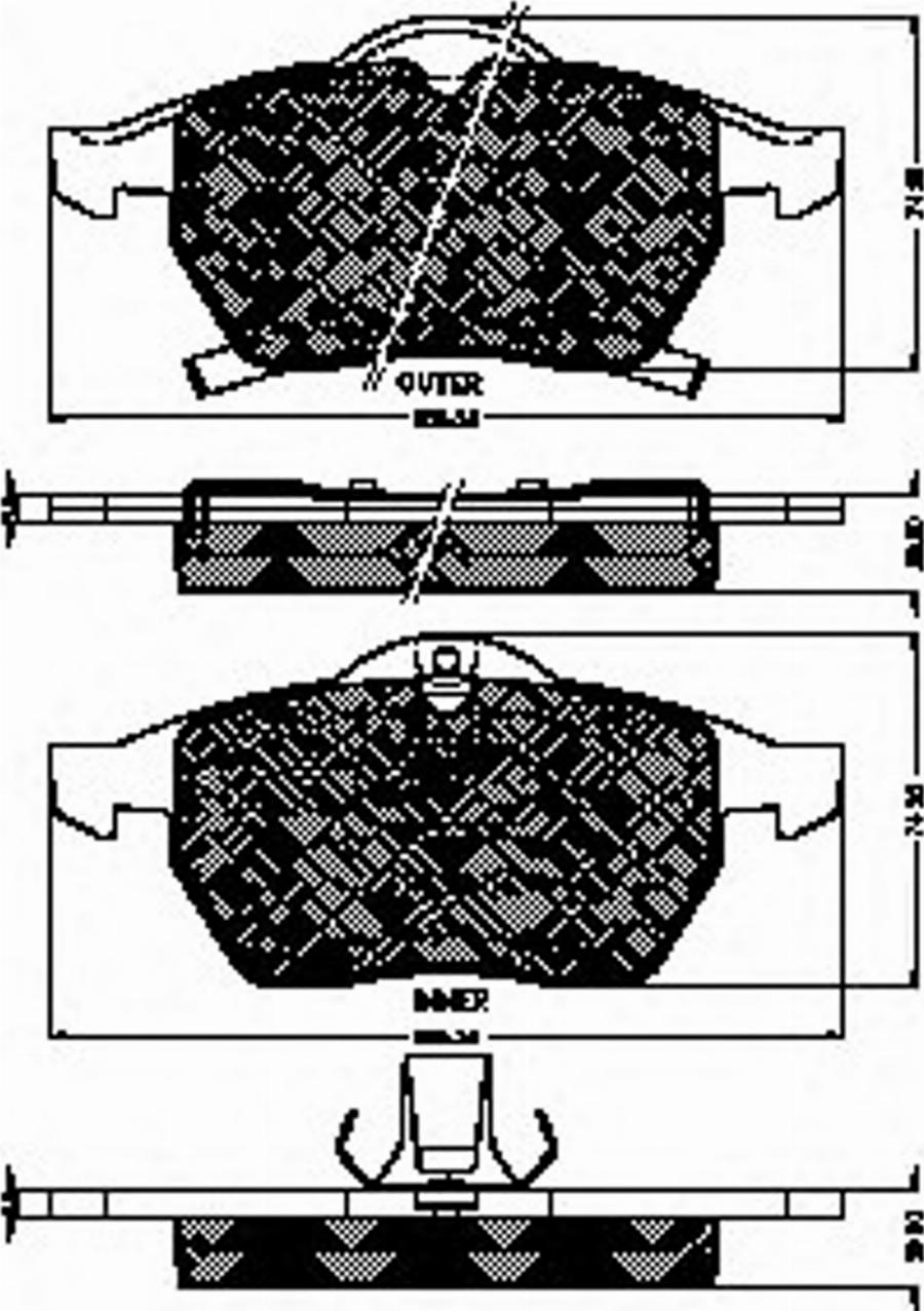 Spidan 32755 - Brake Pad Set, disc brake autospares.lv