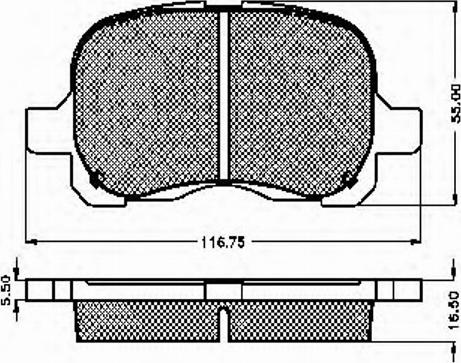 Spidan 32751 - Brake Pad Set, disc brake autospares.lv