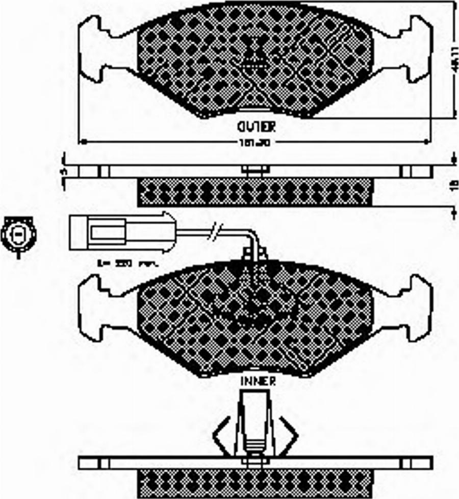 Spidan 32758 - Brake Pad Set, disc brake autospares.lv