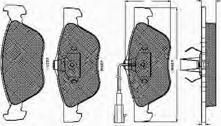 Spidan 32764 - Brake Pad Set, disc brake autospares.lv