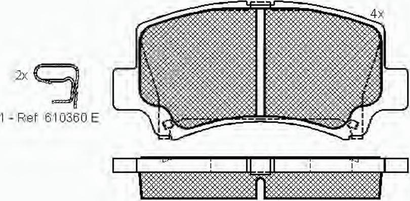 Spidan 32766 - Brake Pad Set, disc brake autospares.lv