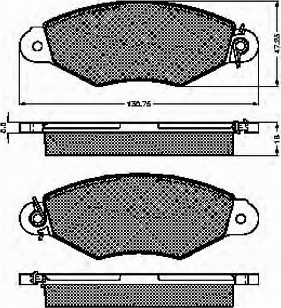 Spidan 32761 - Brake Pad Set, disc brake autospares.lv