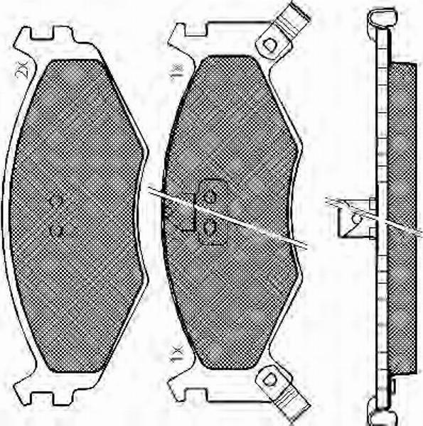 Spidan 32705 - Brake Pad Set, disc brake autospares.lv