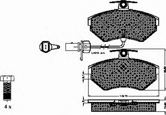 Spidan 32712 - Brake Pad Set, disc brake autospares.lv