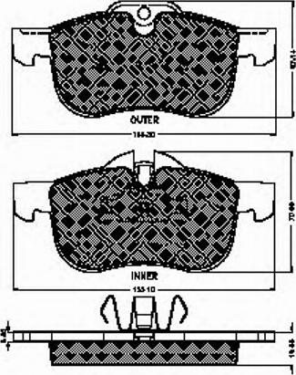 Spidan 32781 - Brake Pad Set, disc brake autospares.lv