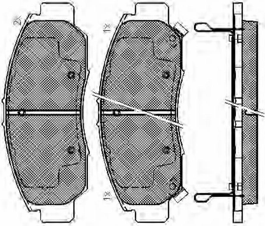 Spidan 32734 - Brake Pad Set, disc brake autospares.lv