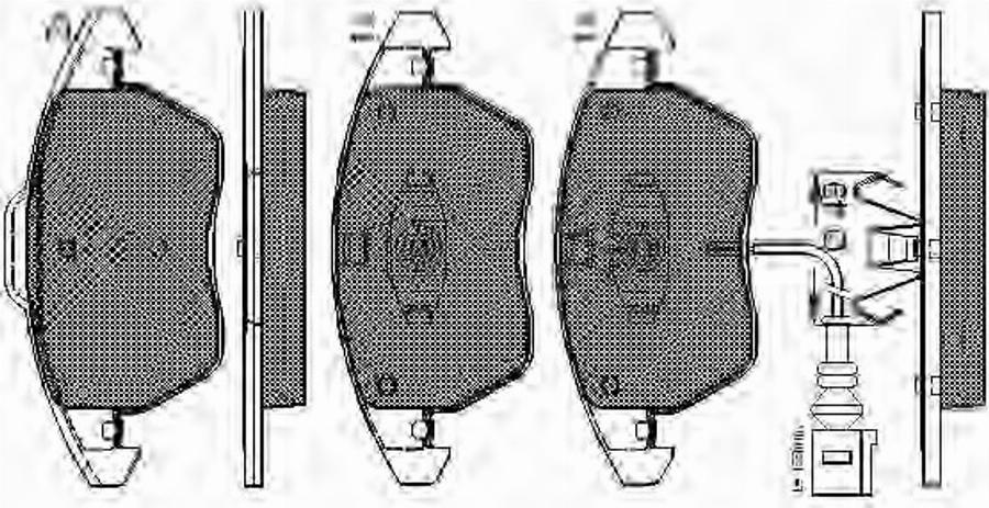 Spidan 32738 - Brake Pad Set, disc brake autospares.lv