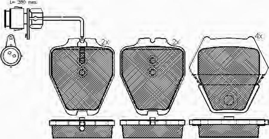 Spidan 32733 - Brake Pad Set, disc brake autospares.lv