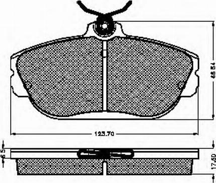 Spidan 32724 - Brake Pad Set, disc brake autospares.lv