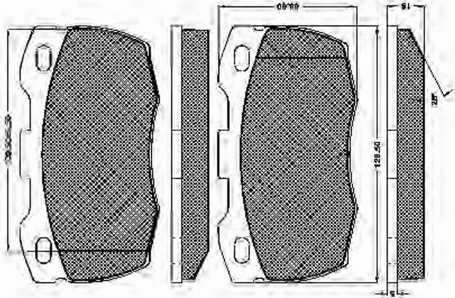 Spidan 32728 - Brake Pad Set, disc brake autospares.lv