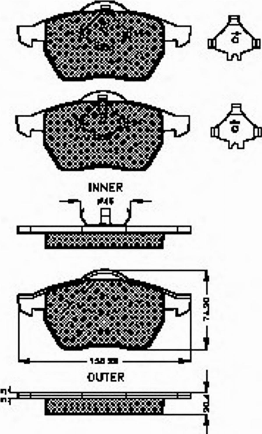 Spidan 32727 - Brake Pad Set, disc brake autospares.lv