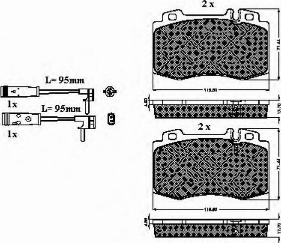 Spidan 32772 - Brake Pad Set, disc brake autospares.lv